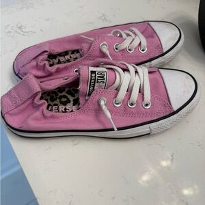 Converse Pink Canvas Sneakers
